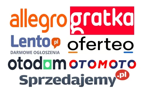 Polonya'nın önde gelen ilan sitelerinin logoları